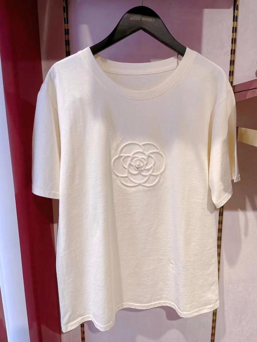 夏季薄款山茶花T恤韩版上衣半袖女士SZ2683 商品图0