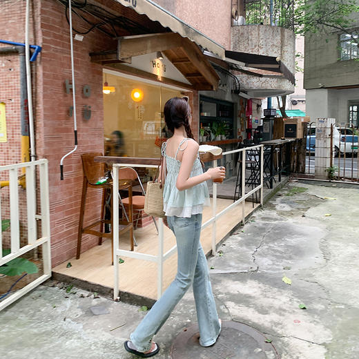 <曾小咸推荐> 绿色吊带背心  商品图5