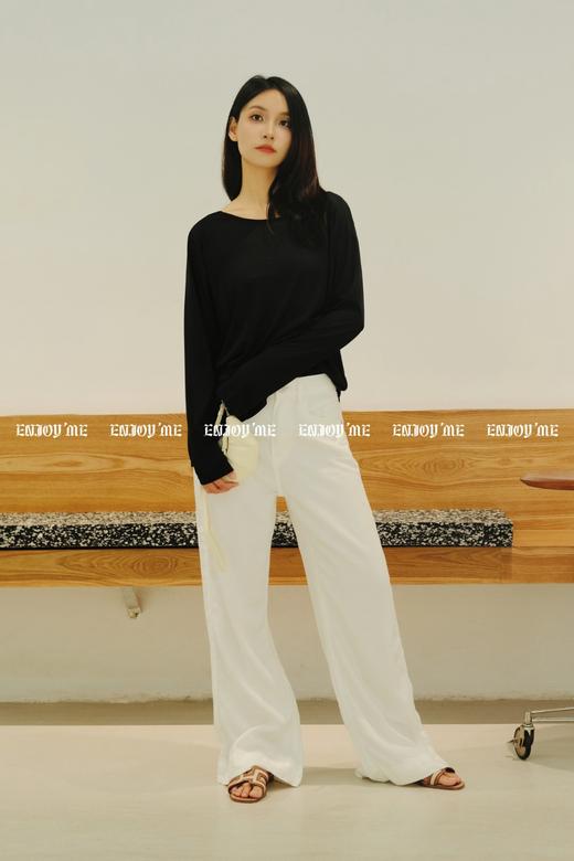 【门店同款】ENJOY夏季轻薄垂坠阔腿裤 157844279 商品图0