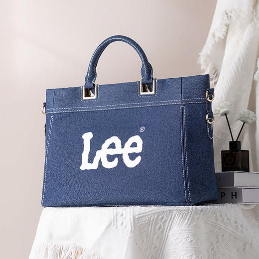 Lee 时尚牛仔手提单肩包LE230096M 商品图0
