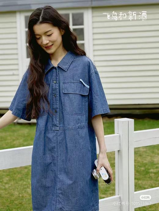 4F 飞鸟和新酒 牛仔连衣裙 商品图0