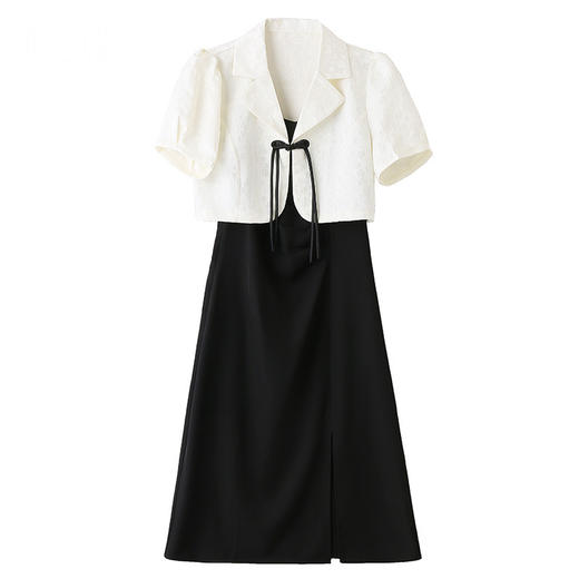 新中式盘扣短袖吊带连衣裙两件套MLJL88076 商品图4