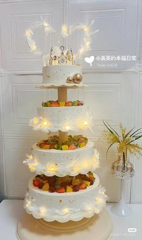 【多层分体架子蛋糕】可定制图片供参考