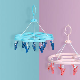 茶花16夹连心晒架（随机色）