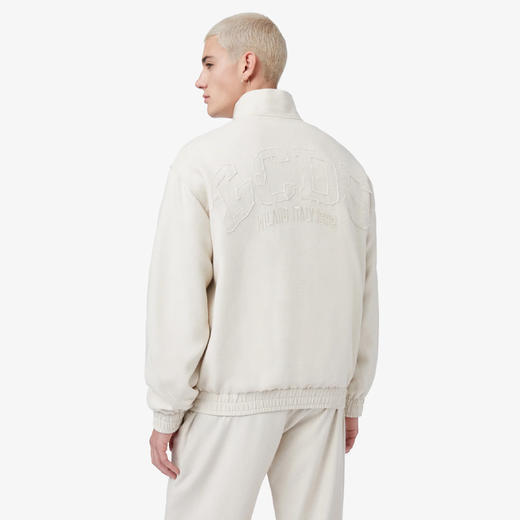 GCDS 男士字母徽标刺绣混纺棉质外套 米白色 A1CM2001TB115 商品图2