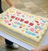 【臻品系列】---【我们毕业啦】手绘翻糖祝福语，毕业蛋糕，高考、中考班级庆典大蛋糕 商品缩略图0