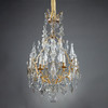 独角鹿西洋古董1880年代法国出品路易十五风格铜鎏金六枝头烛台式水晶吊灯 商品缩略图1