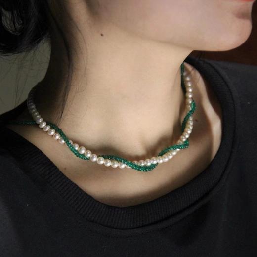 甄珠贝 ​进口彩宝素链 高叶、倪妮同款 祖母绿/红宝石 通透明艳，氧气感满满 18k金扣（注：固定项链的压扣不是18k，如需定制18k，加180元，请私） 商品图8