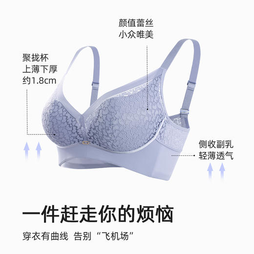 【商场同款】熳洁儿 婴儿棉无钢圈远红外线功能小胸聚拢显大文胸21701508 商品图2