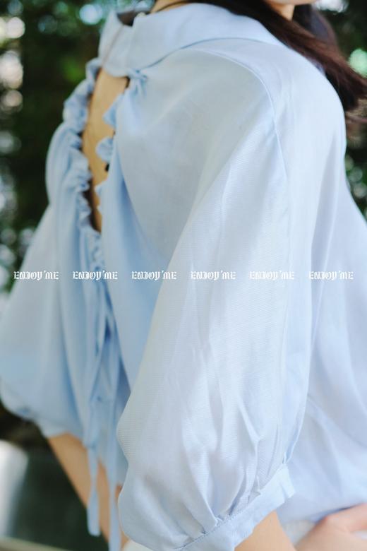 【门店同款】ENJOY夏季镂空抽褶设计款衬衣 157944149 商品图4