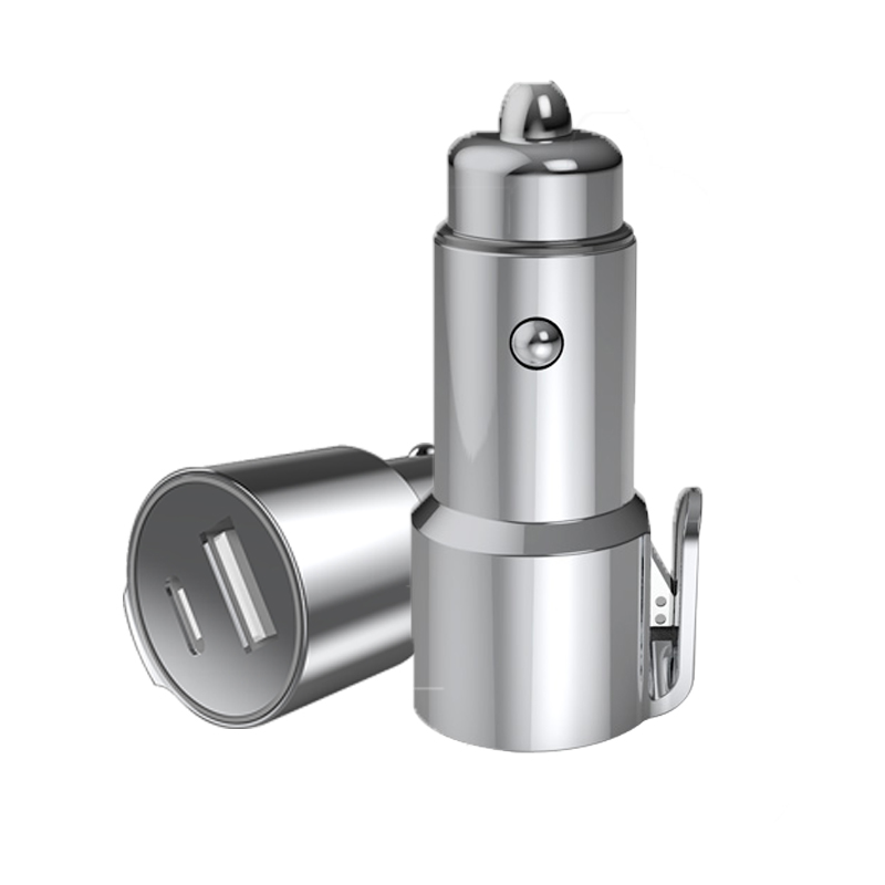 车载三合一安全车充 汽车破窗锤切割刀锌合金子弹头车充带破窗锤安全带割刀多功能双口快充