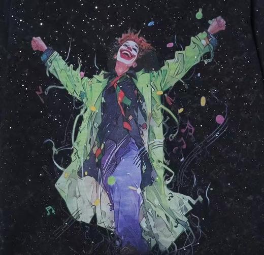 T1052夏季新款满天星小丑印花男女同款短袖百搭潮流休闲上衣宽松T恤 商品图4