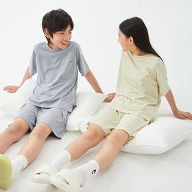 2024K童装新款夏季抗菌女男童家居服儿童中大童短袖睡衣套装空调服薄