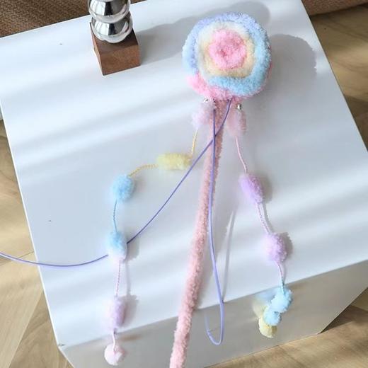 【仙女逗猫棒！蜜绒棒棒糖造型】猫咪互动好玩伴，尽享狩猎乐趣，猫咪和铲屎官的互动娱乐猫玩具 商品图3