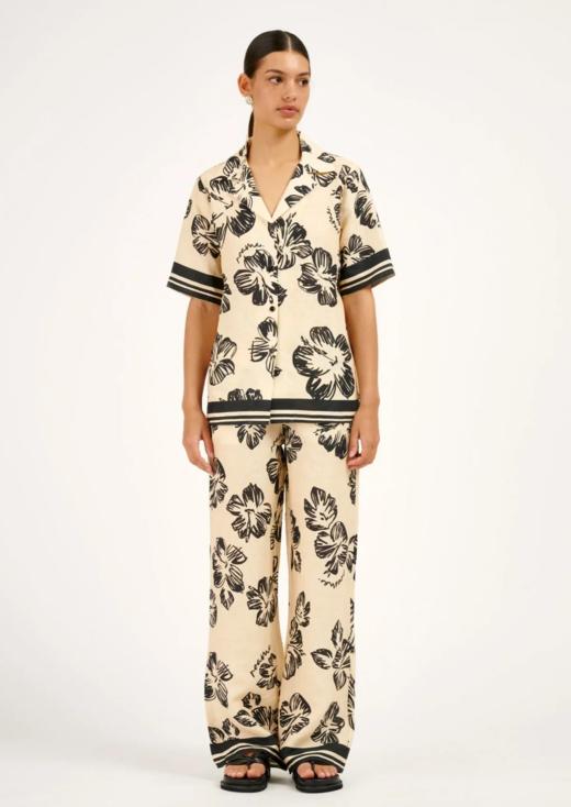 Roame - Cruz Shirt - Hibiscus Sunrise - 女装 - Polo衫 - 木槿 商品图0