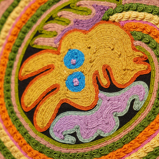 深山集市·龙骨辫绣竖版绿色公文包 商品图1