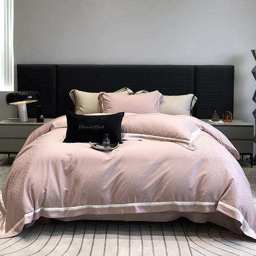 顶柔 天丝棉提花四件套 精致与奢华 天然贴肤、亲肤、爽滑感 商品图2