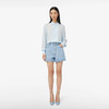 GCDS 女士字母徽标印花棉质休闲牛仔短裤 浅蓝色 A1CW3100DA275 商品缩略图1