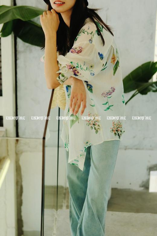 【门店同款】ENJOY夏季蝴蝶结皮牌冰柔直筒裤 157944624 商品图4