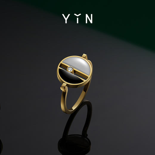 「弈」系列 围棋可翻转戒指-黑白 商品图2