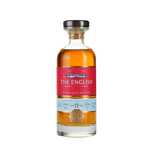 【臻选好酒】 英格诗赤焱12年泥煤限量单桶单一麦芽威士忌（中国限定第二版） 700ml 商品图1