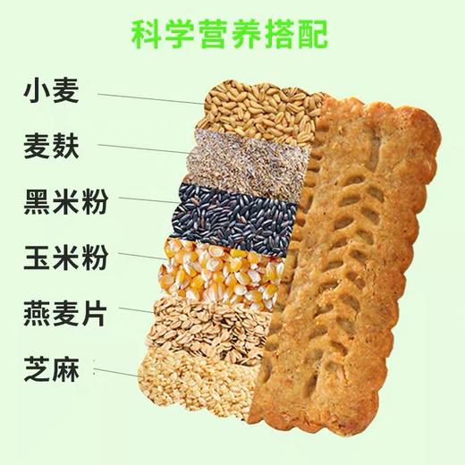 【美味健康更营养！粗粮饼干】不单独添加蔗糖粗粮饼干,麦香四溢，口感酥脆可口，代餐杂粮早餐薄饼袋装休闲零食品Y 商品图2
