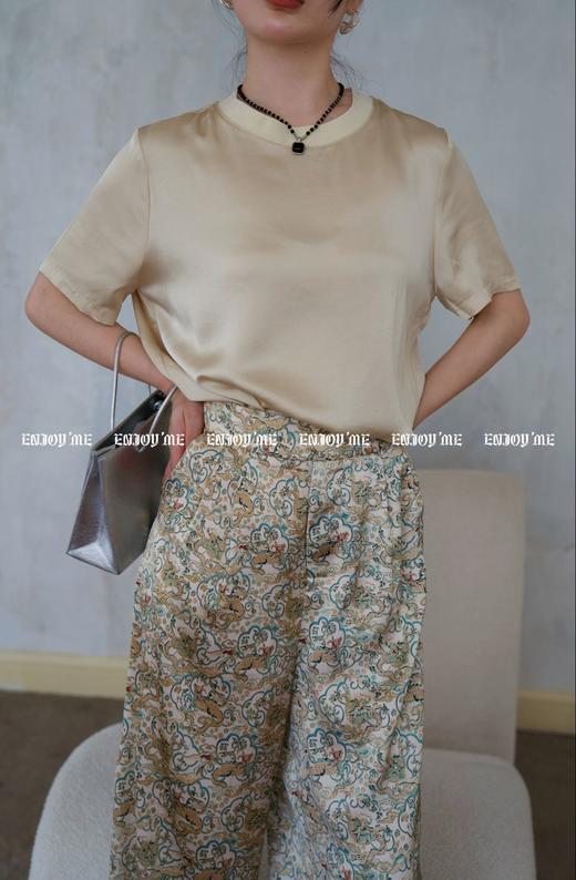 【门店同款】ENJOY夏季智性-质感印花长裤套装 157894436 商品图3