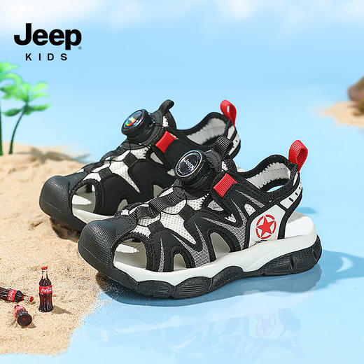 Jeep儿童凉鞋·2024夏季新款沙滩鞋涉水中大童包头溯溪鞋·24SS4164 商品图5