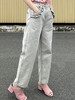 TYNVIE 荷叶边饰边牛仔裤-灰白 商品缩略图2