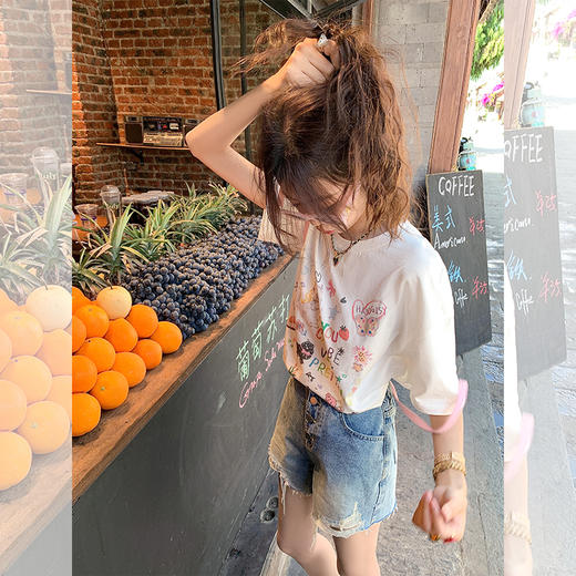 <曾小咸推荐>【搭配不费力】大小版短袖T恤 商品图3