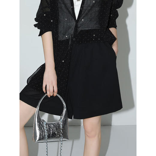 【秒杀】COCOBELLA松弛感穿搭百慕大短裤女夏宽松休闲轻薄短裤SO0001 商品图2