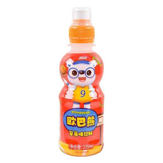 九日欧巴熊草莓味饮料235ml 商品图0
