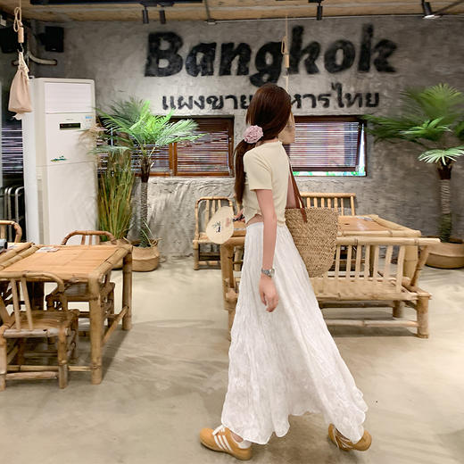 <曾小咸推荐>【韩系画报】两色半身裙 商品图1