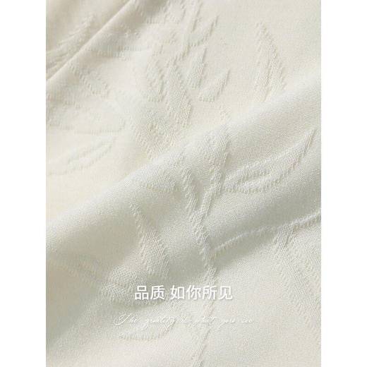 COCOBELLA[竹叶提花]新中式蝙蝠袖针织衫松弛感舒适上衣TS7019-6 商品图4