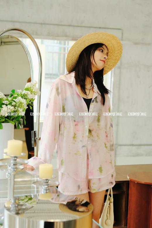 【门店同款】ENJOY夏季晕染衬衫短裤套装 157992853 商品图7