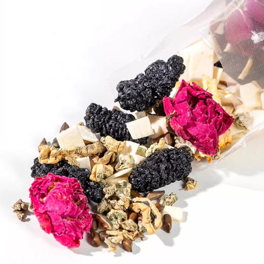 【宜昌助农馆】旭旦苹果玫瑰荷叶茶 重瓣玫瑰桑葚决明子袋泡茶女生夏日冲泡养生茶75g 商品图2