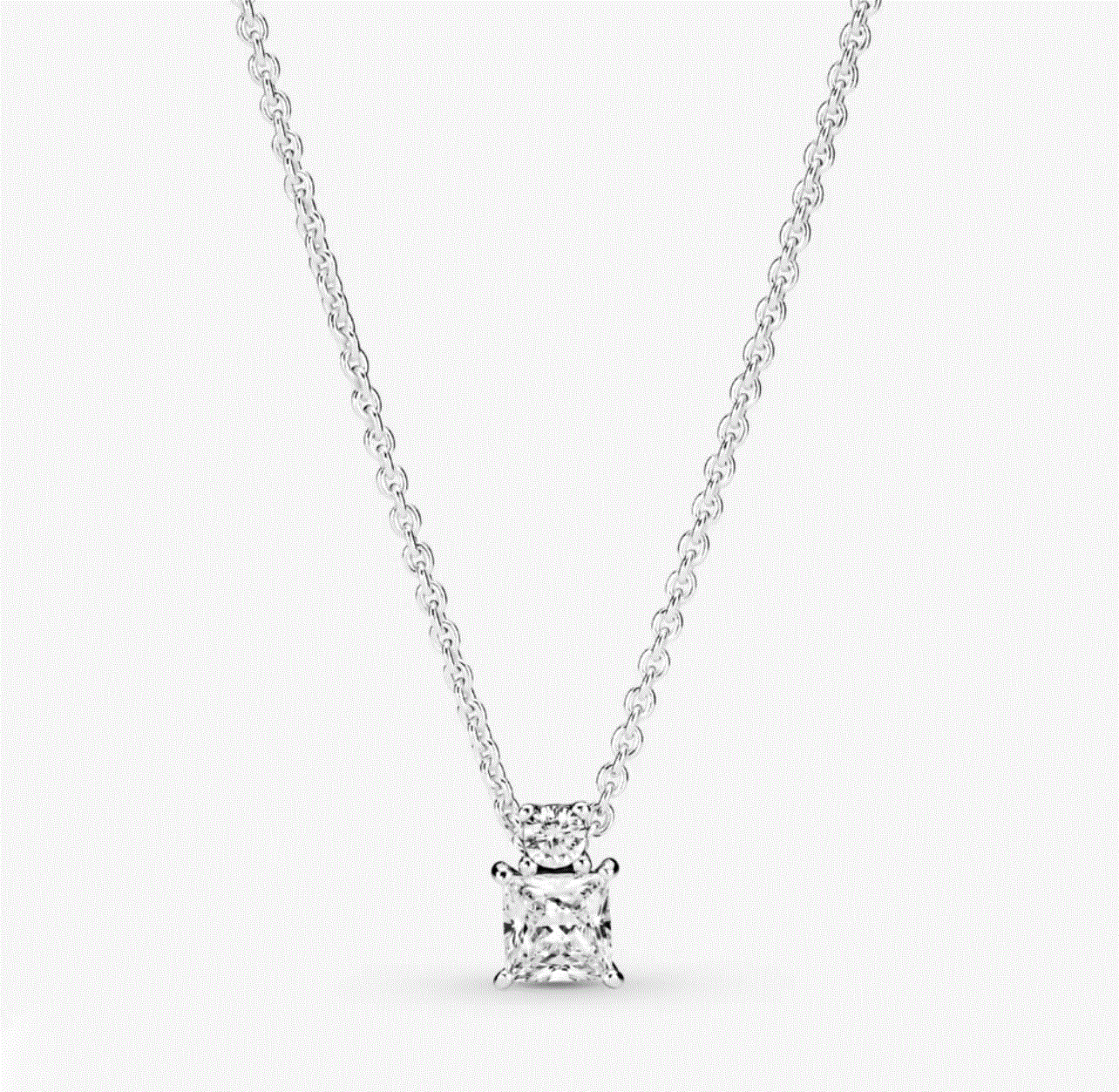 百货世界-潘多拉闪耀方圆吊坠锁骨链颈饰