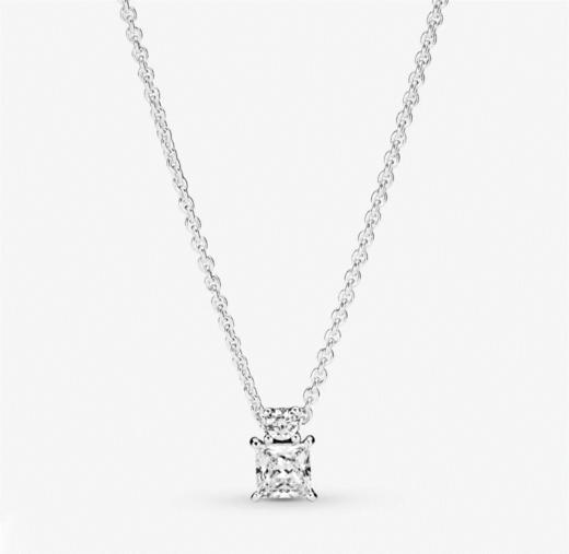 百货世界-潘多拉闪耀方圆吊坠锁骨链颈饰 商品图0