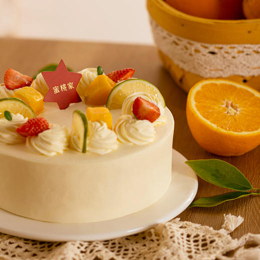 「升级版」柑橘奶油--无糖香橙啫喱动物奶油蛋糕【橙意满满 清爽低糖】 商品图3