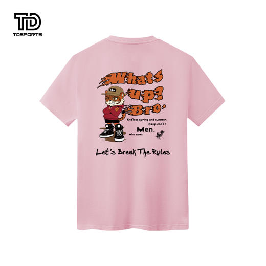 tdsports唐代运动潮牌卡通印花图案2024年夏季新款上衣T恤短袖 商品图5