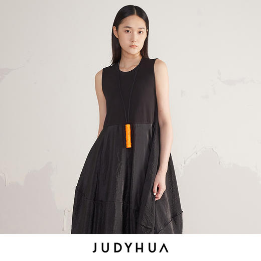 JUDYHUA 立体几何无袖连衣裙 商品图3