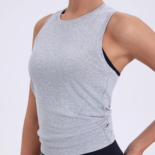跃牌【瑜见伽人系列】2024夏季新款运动背心女 跑步健身上衣美背训练瑜伽服背心 无胸垫YG0016 商品图3