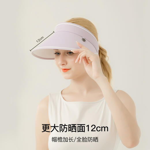 CORGI防晒帽英国进口大檐纯色休闲旅行防紫外线空顶柯基遮阳帽女 商品图3