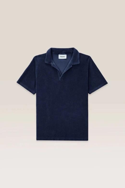 Harmony Paris - Tao Tops - Navy - 男装 - Polo衫 - 深蓝色 商品图0
