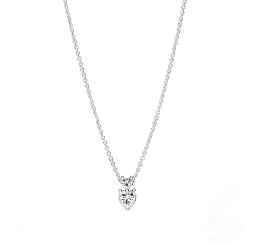 百货世界-潘多拉闪耀双心吊坠锁骨链颈饰 商品图0