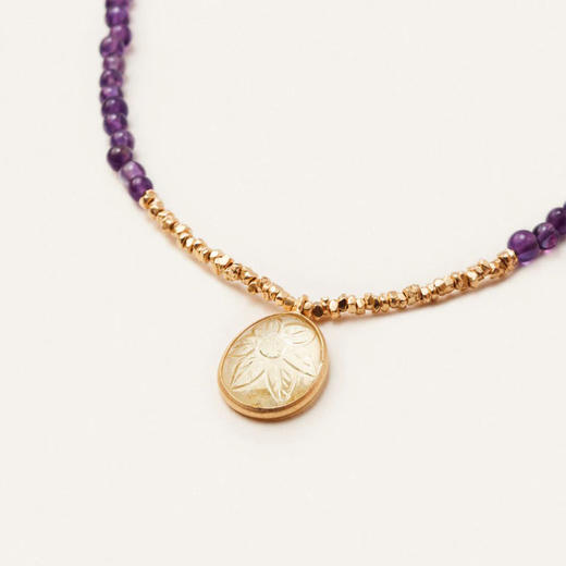 订购10周到｜Carousel Jewels-Fleurette-紫水晶 吊坠项链［英国设计师］ 商品图2