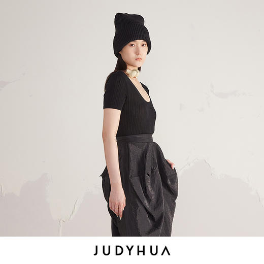 JUDYHUA 禅系列简约短袖T恤 商品图1