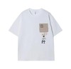 T1026夏季新款熊猫刺绣口袋男女情侣同款上衣百搭潮流休闲短袖T恤 商品缩略图0