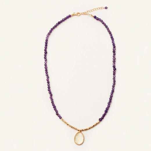 订购10周到｜Carousel Jewels-Fleurette-紫水晶 吊坠项链［英国设计师］ 商品图1