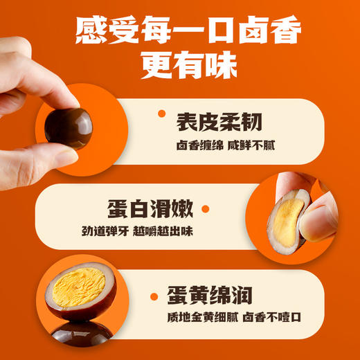 【会员99选10专区】单袋装王小卤卤汁鹌鹑蛋即食小零食宿舍夜宵追剧必备50g/袋 商品图2